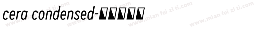 cera condensed字体转换
